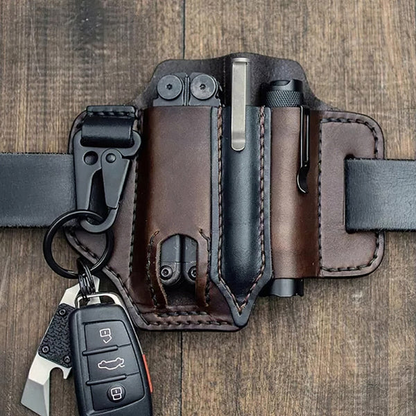 Frendorf | Taktisches Multifunktionswerkzeug Gürtel Leder Tasche