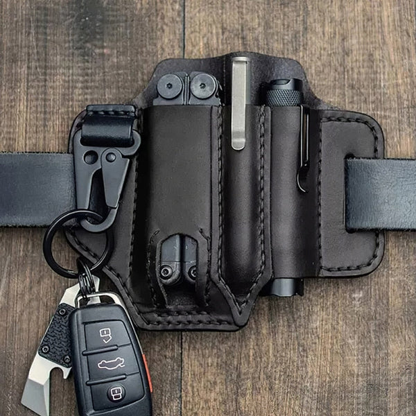 Frendorf | Taktisches Multifunktionswerkzeug Gürtel Leder Tasche