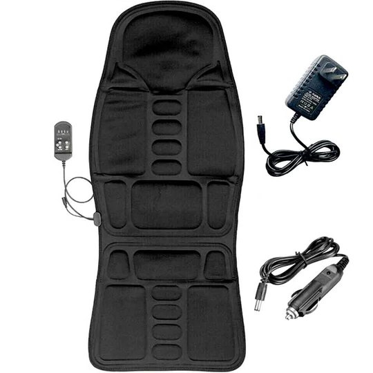 Frendorf | 8 Mode Massagesitzauflage mit beheiztem Rücken-Nacken-Kissen für Auto & Zuhause