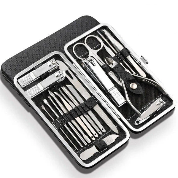 Frendorf | 19 in 1 Edelstahl Maniküre Set Nagelknipser Kit