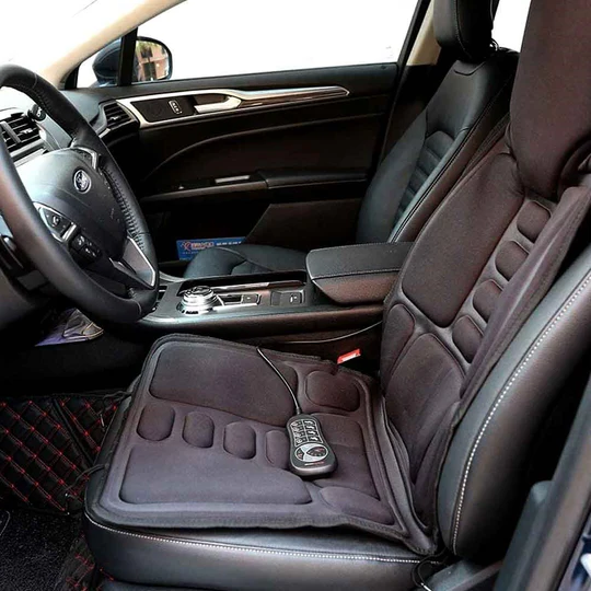 Frendorf | 8 Mode Massagesitzauflage mit beheiztem Rücken-Nacken-Kissen für Auto & Zuhause