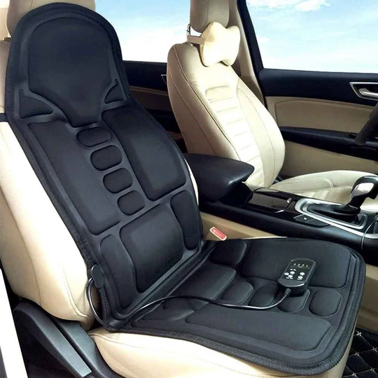 Frendorf | 8 Mode Massagesitzauflage mit beheiztem Rücken-Nacken-Kissen für Auto & Zuhause