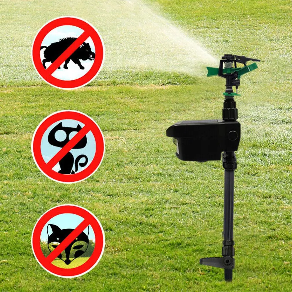 Frendorf | Automatischer bewegungsaktivierter Tierabwehr Gartensprinkler - Tiersensor Außenrasensprinkler