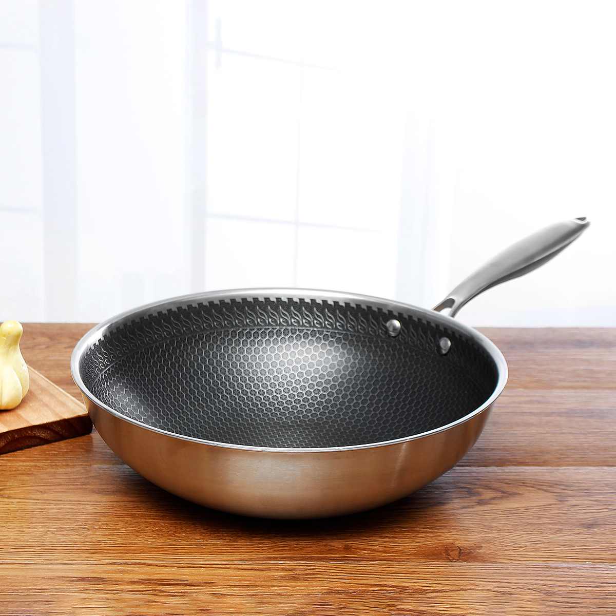 Frendorf | KitchenPro | Antihaft Edelstahl Bratpfanne