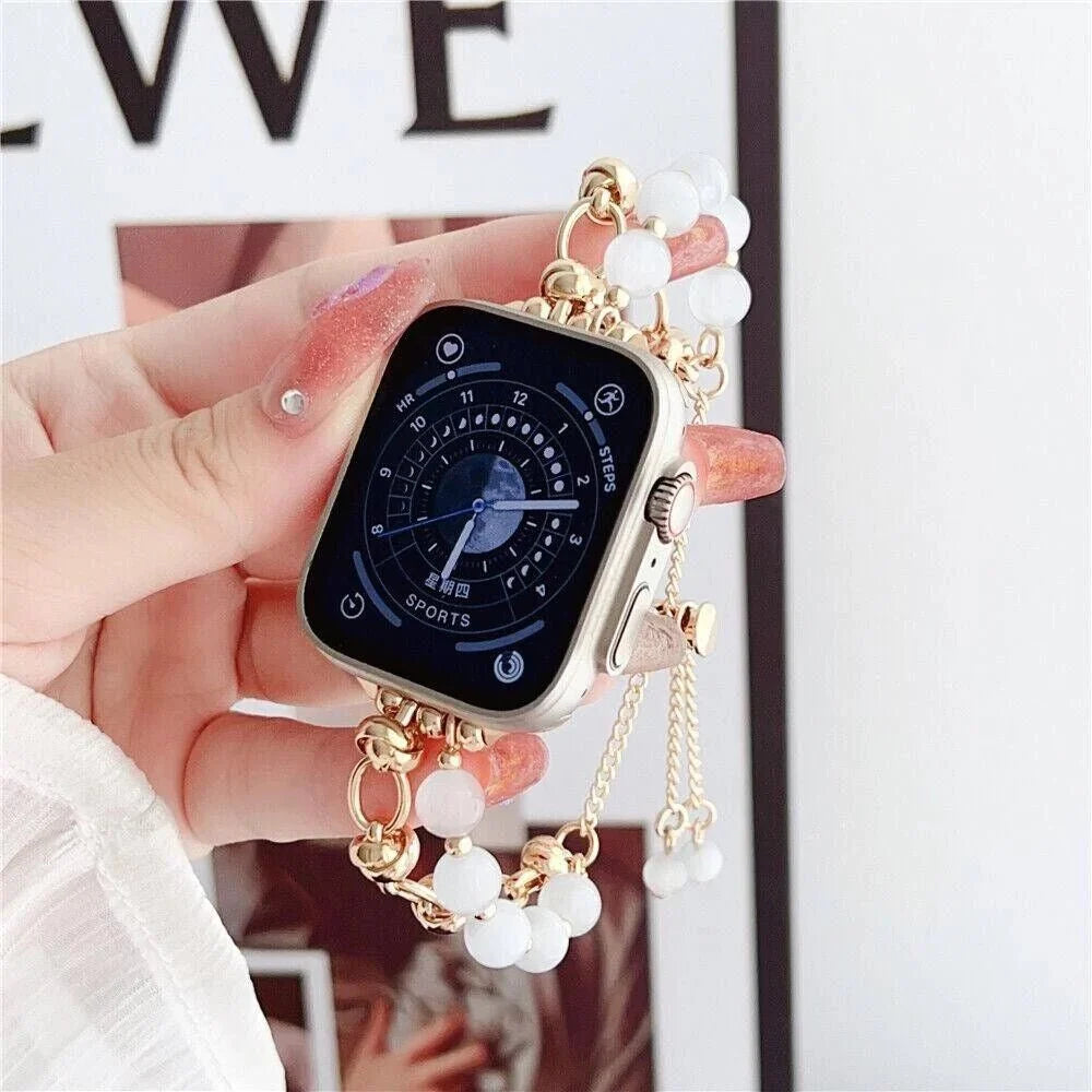 Frendorf | Pearl Essence Apple Watch Armband für Frauen