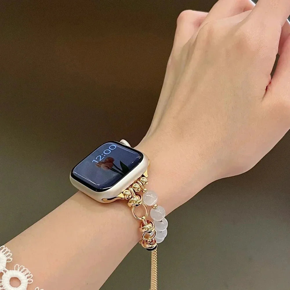 Frendorf | Pearl Essence Apple Watch Armband für Frauen