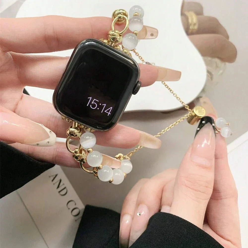 Frendorf | Pearl Essence Apple Watch Armband für Frauen
