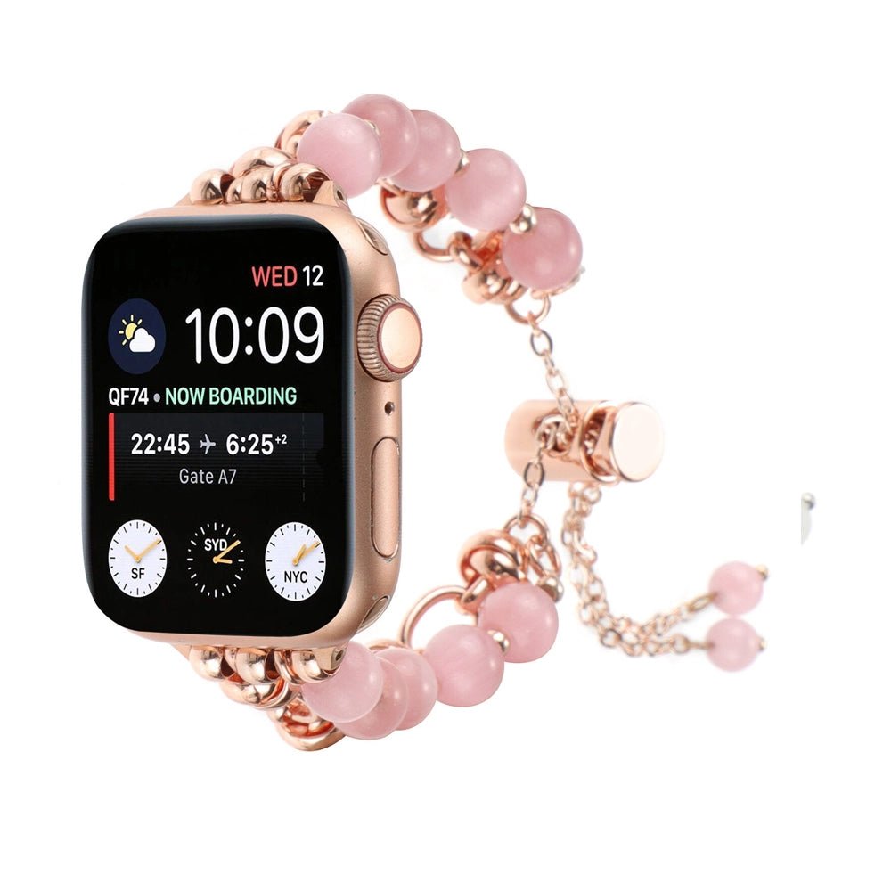 Frendorf | Damen Perlenessenz Armband für Apple Watch