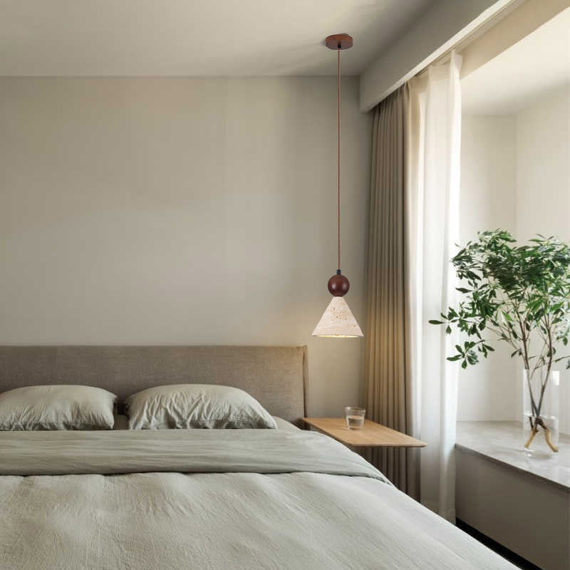 Frendorf | Beleuchten Sie Ihren Raum mit der eleganten Travertinsteinlampe