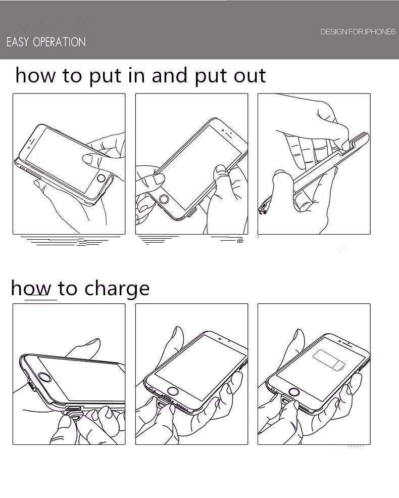 Frendorf | Batterieladegerät Handyhülle - Powerbank und zusätzlicher Schutz