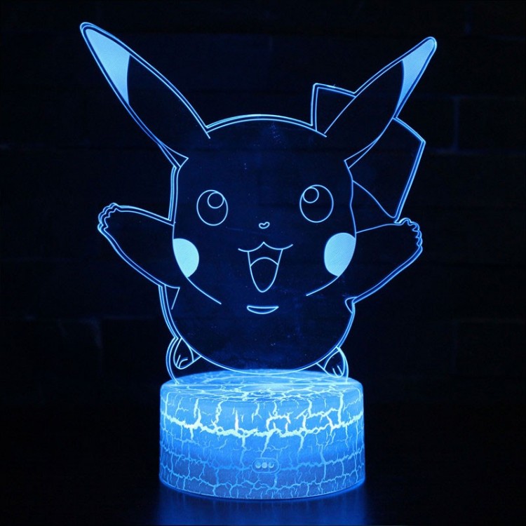 3D Lampe Pokémon Pikachu Glücklich