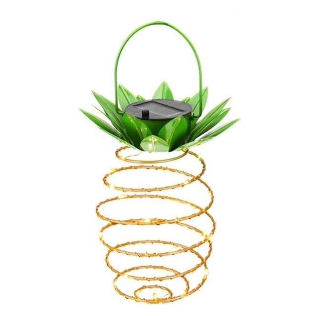 Solar-LED-Gartenleuchte in Ananasform