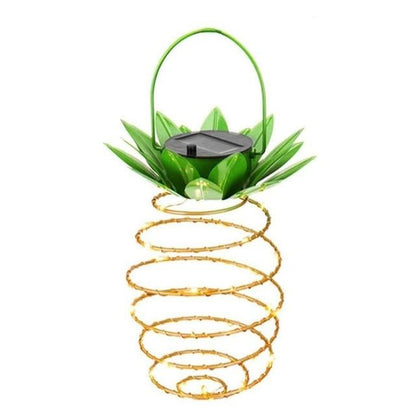 Solar-LED-Gartenleuchte in Ananasform