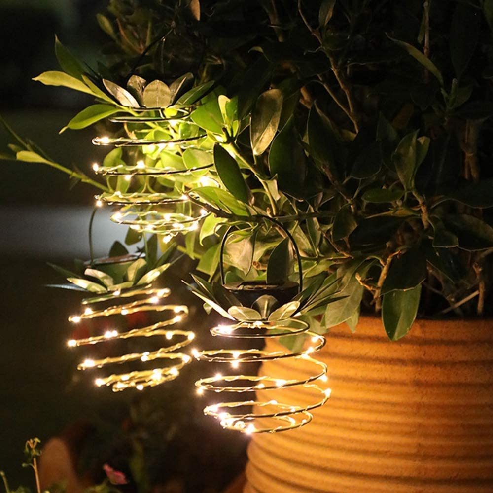 Solar-LED-Gartenleuchte in Ananasform