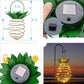 Solar-LED-Gartenleuchte in Ananasform