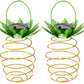 Solar-LED-Gartenleuchte in Ananasform