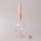 Frendorf | Rosivina Pink Glas Kerzenhalter & Vasen Set | Elegantes Design | Vielseitige Tischdekoration