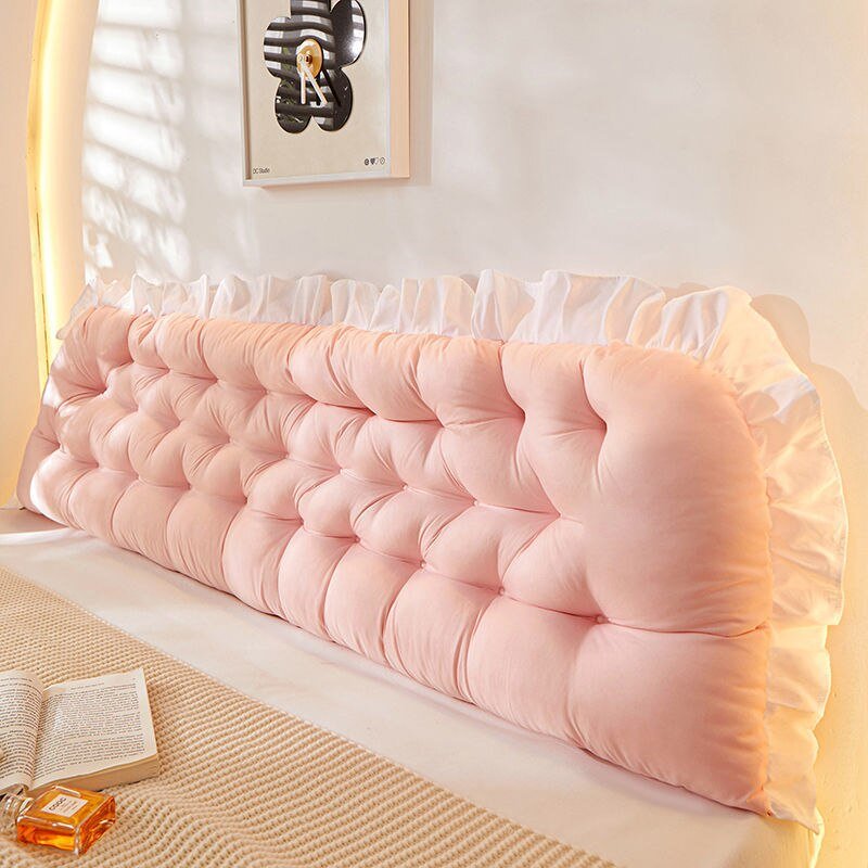 Pink Tatami Kissen Kopfteil - Bett Schlafen Nacken Körperkissen, Große Rückenstütze Kissen für Schlafzimmer Dekor