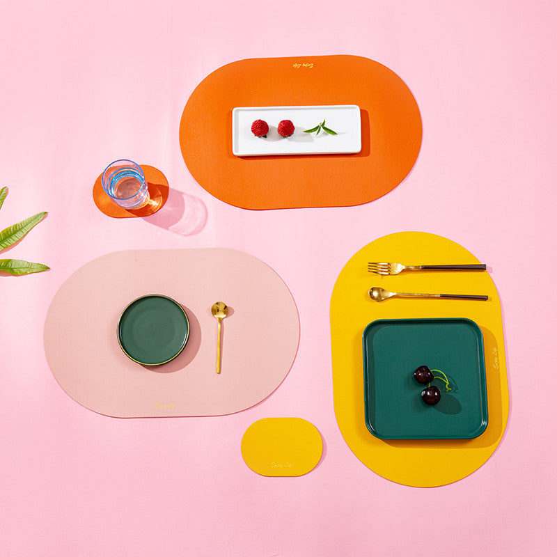 Frendorf | Tischset für Esstisch Wasserdicht Rutschfeste Platzmatte Set