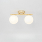 Frendorf | Stehlampe aus Glas, goldene Eleganz für Ihr warmes Interieur