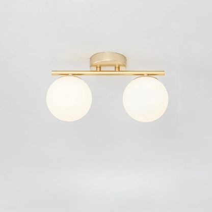 Frendorf | Stehlampe aus Glas, goldene Eleganz für Ihr warmes Interieur