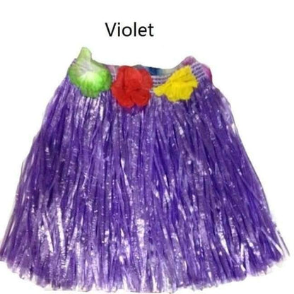 5PCS/Set Plastikfasern Frauen Grasröcke Hula-Rock Hawaiian Kostüme 30CM/40CM/60CM Damen Ankleiden Festliche & Partybedarf