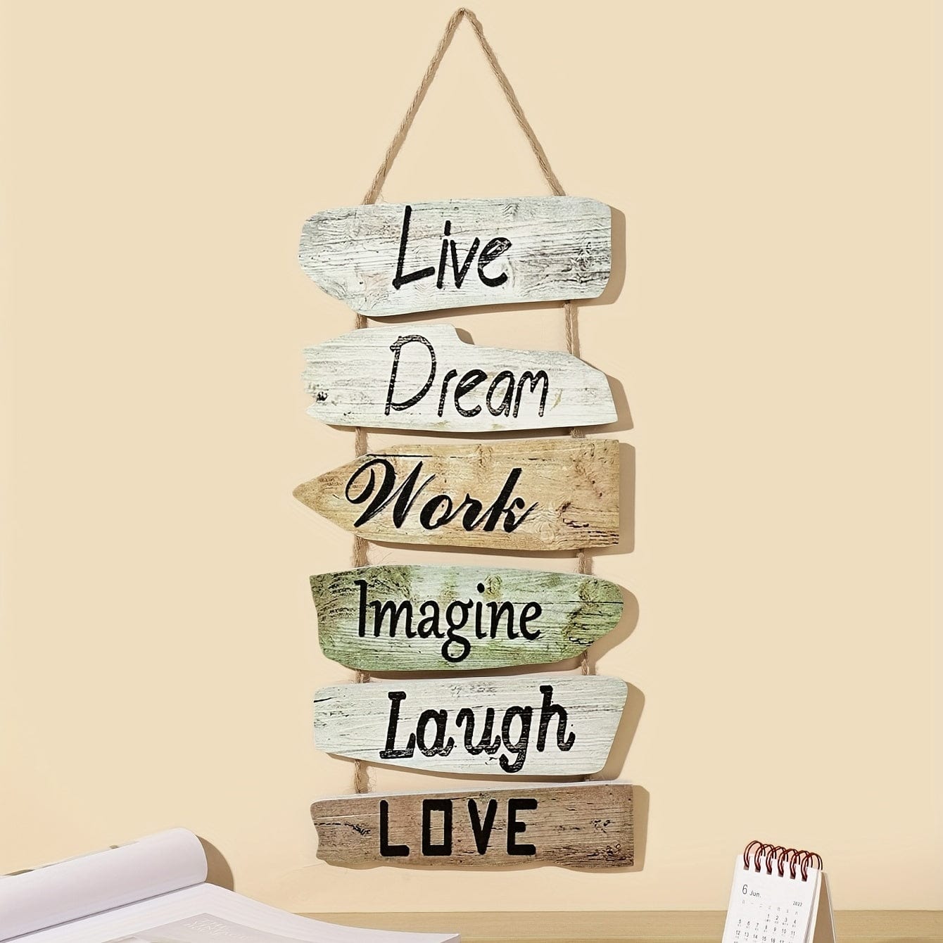 1 Stück, Warm und Inspirierend Holzschild zur Wohnkultur und Geschenke - Perfekt für Feiertage und Geburtstage