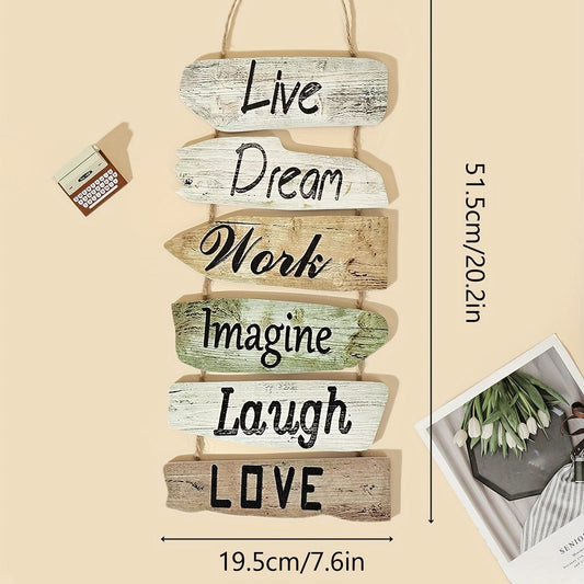 1 Stück, Warm und Inspirierend Holzschild zur Wohnkultur und Geschenke - Perfekt für Feiertage und Geburtstage