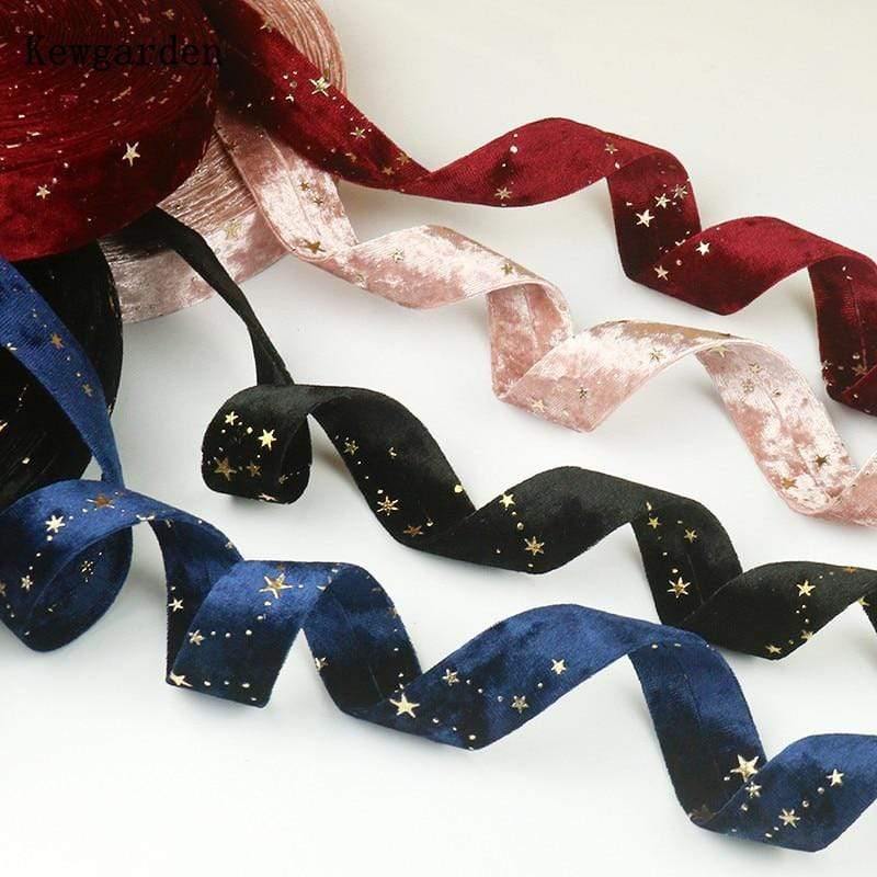 1" 25mm 3/8" 10mm 5" 5cm Bronzing Start Layered Fabric Tape DIY Ribbon Sewing Accessories Handmade Ribbon 5 Meters