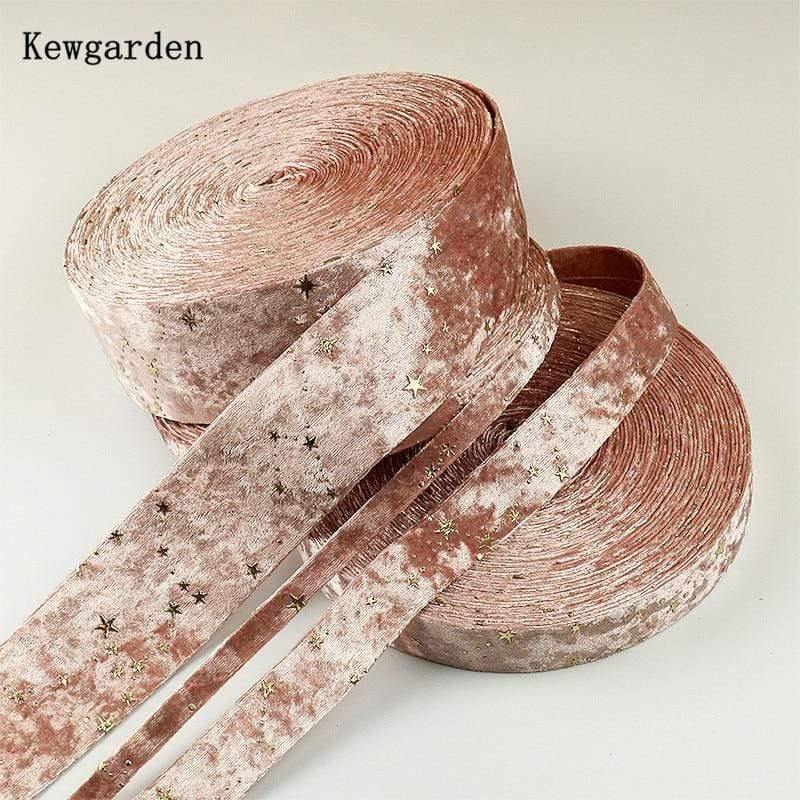 1" 25mm 3/8" 10mm 5" 5cm Bronzing Start Layered Fabric Tape DIY Ribbon Sewing Accessories Handmade Ribbon 5 Meters