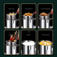 1 Stück 1,2L Mini Edelstahl Fritteuse Topf mit Griff & Siebkorb, Küchenkochen Werkzeug für Pommes Frites, Zwiebelringe, Chicken Wings, Servieren von Lebensmitteln, Kochgeschirr, Multifunktionale Küchenutensilien Mini Topf