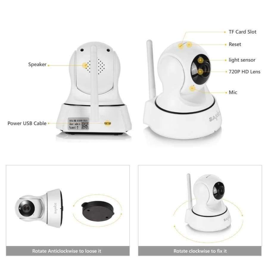 SANNCE Wifi IP Camera HD 720P Wireless 1MP Smart CCTV Security Camera P2P Network Baby Monitor Home Protection Mobile Remote Camera