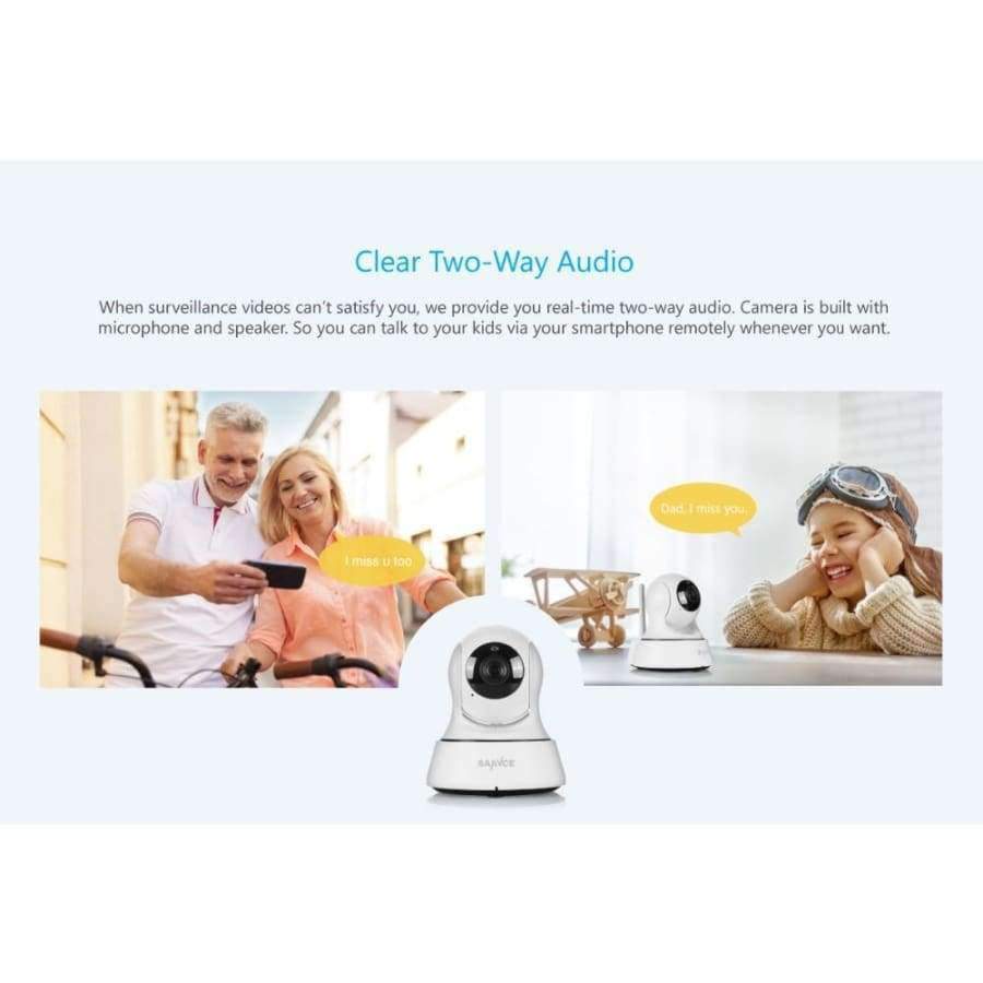 SANNCE Wifi IP Camera HD 720P Wireless 1MP Smart CCTV Security Camera P2P Network Baby Monitor Home Protection Mobile Remote Camera