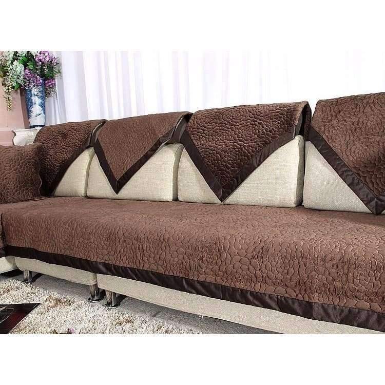 1 Stück Sofa Bezug Handtuch Fleece Stoff Anti-Milben modernes Sofa Handtuch Überzug Sitz Couch Bezug für Wohnzimmer Home Dekoration rutschfest