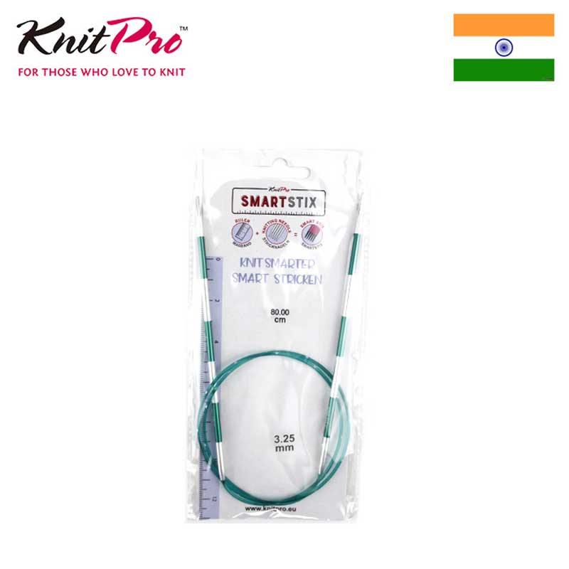 1 piece Knitpro SmartStix 80 cm Fixed Circular Knitting Needle Colorful Aluminum DIY Crafts Sewing