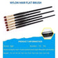 1 Stück Nylon Haar Flachpinsel Verschiedene Formen Aquarell Malpinsel Lange Griffe Öl Acrylmalerei Pinsel Kunstbedarf 715 764