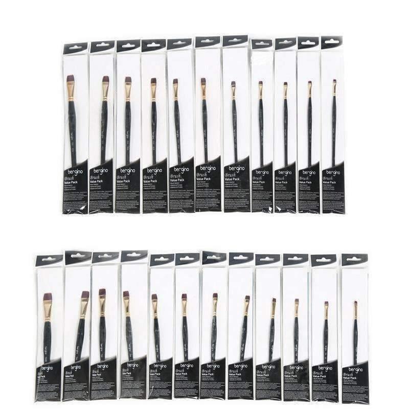 1 Stück Nylon Haar Flachpinsel Verschiedene Formen Aquarell Malpinsel Lange Griffe Öl Acrylmalerei Pinsel Kunstbedarf 715 764