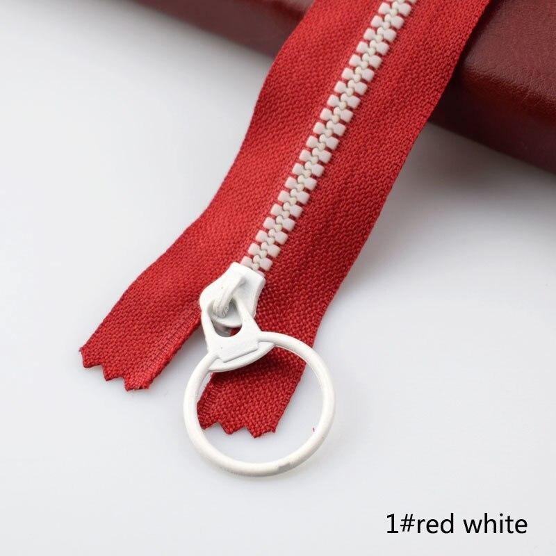 10 pieces Meetee 15-40 cm 3# closed ends resin zipper pull ring zipper slider head for sewing bags wallet purse fabric accessories crafts