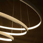 Dünn Abschnitt 3/2/1 Ring Aluminium LED Deckenleuchte Home Wohnzimmer Schlafzimmer Studienlampe Büro & Gewerbe Kronleuchter AC110-240V