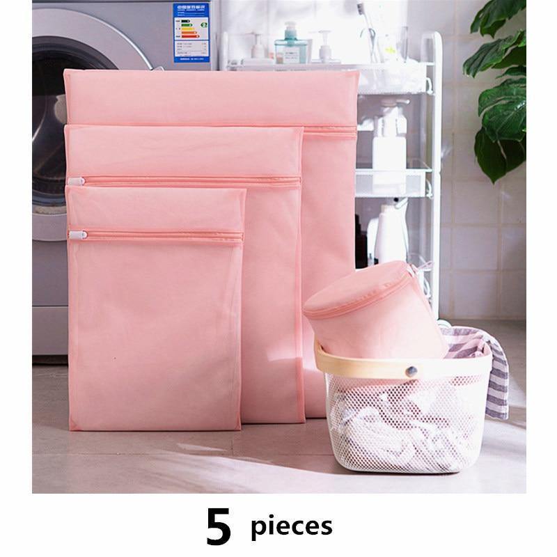 1 Set Mesh Waschmaschine Wäschebeutel mit mehreren Stilen zum Waschen von Kleidung Faltbare Unterwäsche BH Socken Wäschewaschbeutel Set