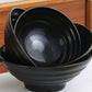 1 Set Ramen Schüssel Set mit Essstäbchen Löffel Teller, asiatische schwarze Schalen für Suppe, Reisnudeln, Ramen, Instantnudeln, für Zuhause Küche Restaurant Hotel, Küchenbedarf, Geschirr Zubehör