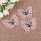 10/12 pieces   Lace Butterfly  Multicolor Fabric Embroidery Patch  Sew On Polyester DIY Patch  L0919