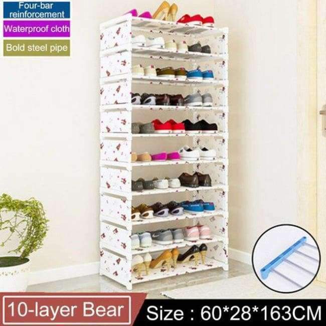 Mehrschichtiges Schuhregal Vliesstoff Einfache Montage Organisieren Aufbewahrung Regal Schuhschrank modisches Bücherregal Wohnzimmermöbel