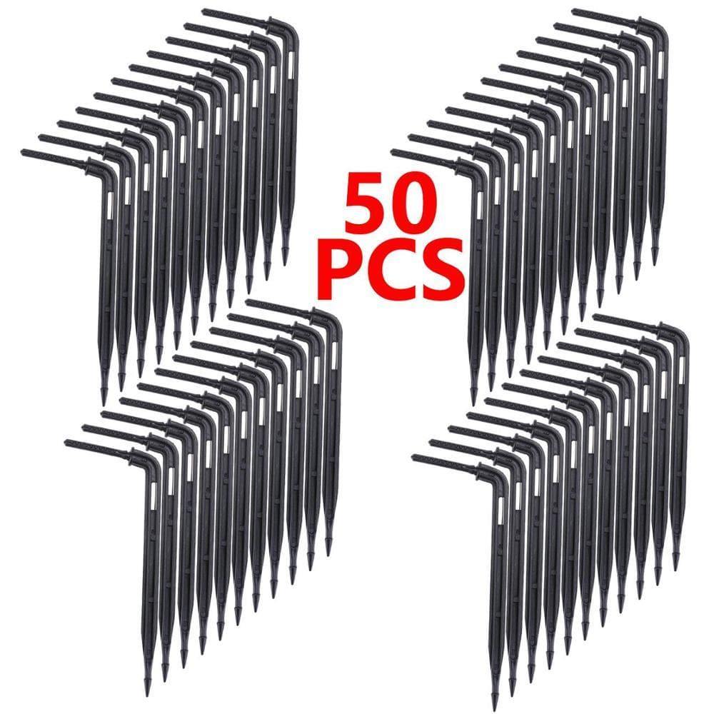 50PCS Bogenpfeil Tropfer Mikro-Tropfbewässerung Kit Emitter für 3/5mm Schlauch Gartenbewässerung sparen Mikro-Tropfer Gewächshaus