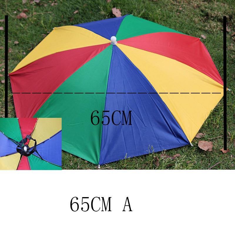 8 Bone 50 CM Anglerkappe Regenschirm Frauen UV Sonnenschein und Regen Regenschirm für Frauen winddicht Kopf Regenschirme Kappen YS0018