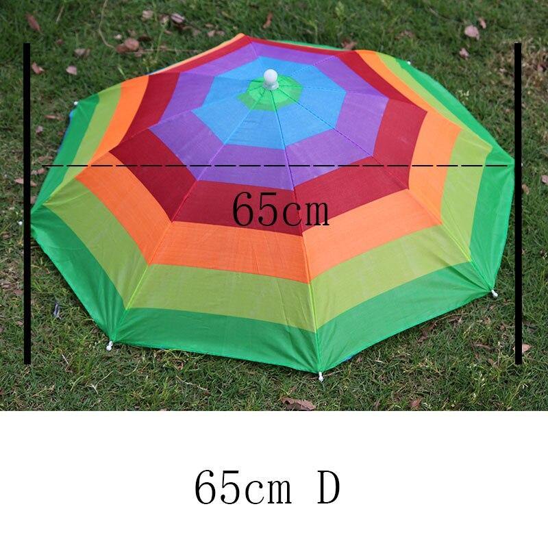8 Bone 50 CM Anglerkappe Regenschirm Frauen UV Sonnenschein und Regen Regenschirm für Frauen winddicht Kopf Regenschirme Kappen YS0018