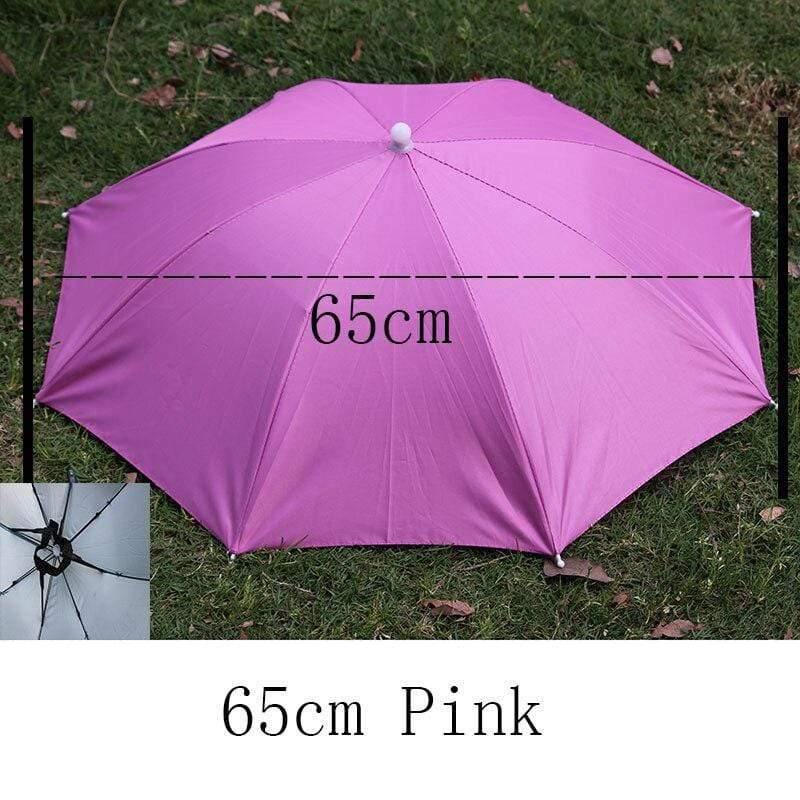 8 Bone 50 CM Anglerkappe Regenschirm Frauen UV Sonnenschein und Regen Regenschirm für Frauen winddicht Kopf Regenschirme Kappen YS0018