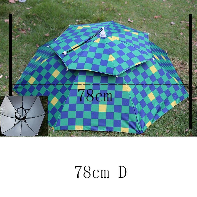 8 Bone 50 CM Anglerkappe Regenschirm Frauen UV Sonnenschein und Regen Regenschirm für Frauen winddicht Kopf Regenschirme Kappen YS0018