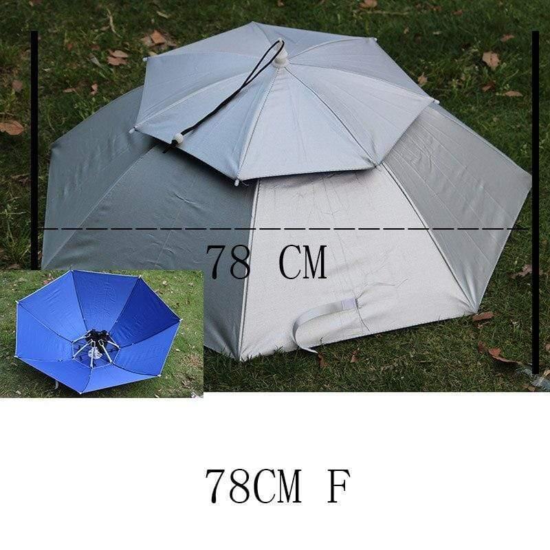 8 Bone 50 CM Anglerkappe Regenschirm Frauen UV Sonnenschein und Regen Regenschirm für Frauen winddicht Kopf Regenschirme Kappen YS0018