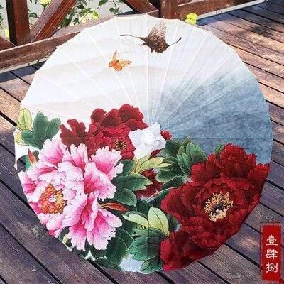 Seiden Damen Regenschirm Japanische Kirschblüten Seide Antiker Tanz Regenschirm Dekorativ Regenschirm Chinesischer Stil Ölpapier Regenschirm